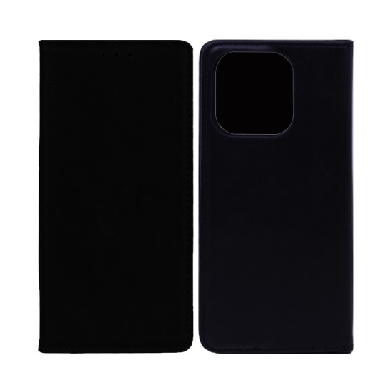 Leather Flip Cover With Internal Pocket For Huawei Honor 400 Lite Black